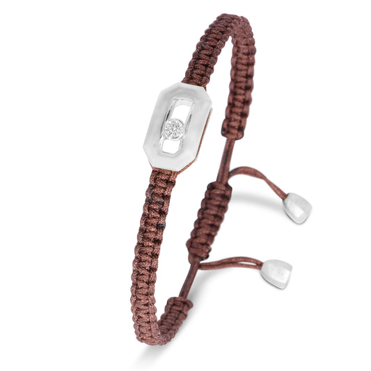 BRACELET CORD  CLEAR GOLD BROWN-SQ4613947